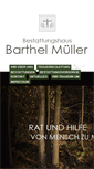 Mobile Screenshot of bestattungen-mueller.net
