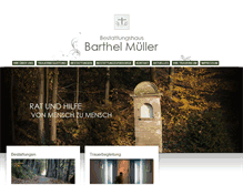 Tablet Screenshot of bestattungen-mueller.net